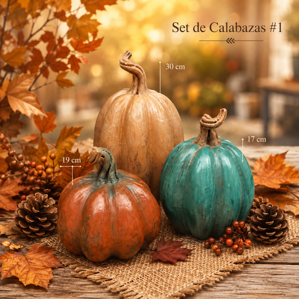 Set de 3 calabazas 1B