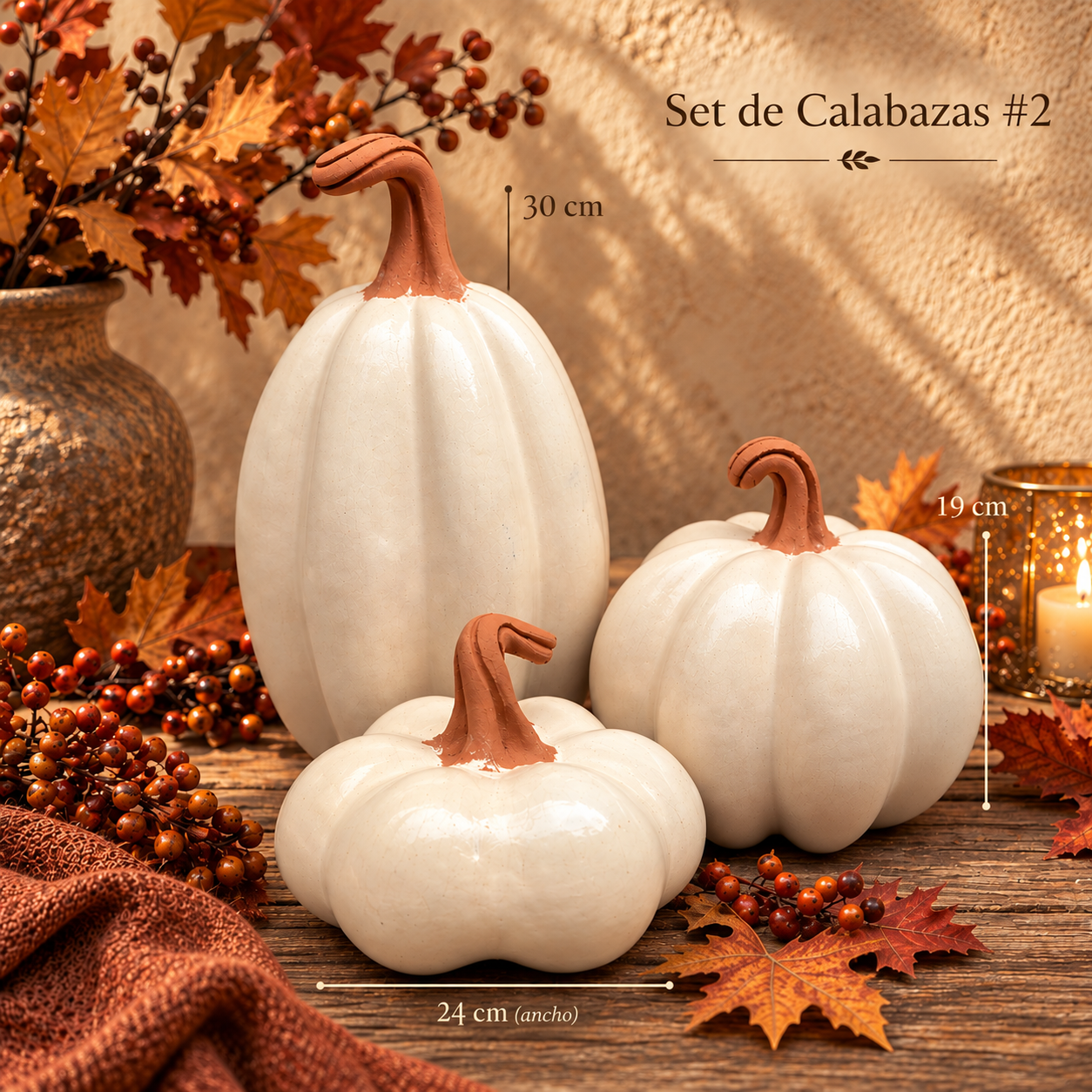 Set de 3 calabazas 2B