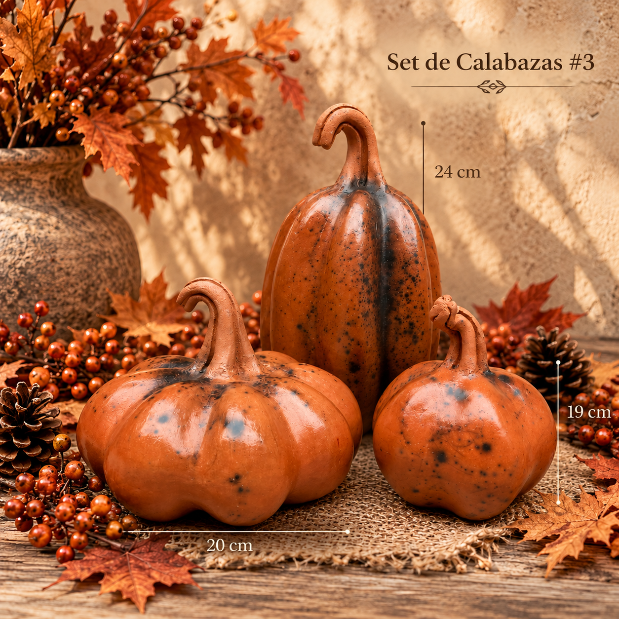Set de 3 calabazas 3B